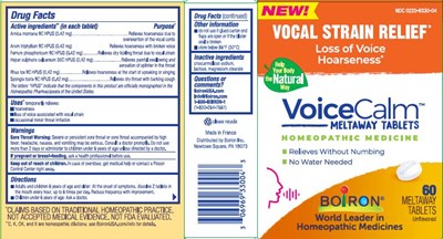 Label (Voicecalm 60 Tab Etu.1l28 0126)